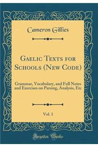 Gaelic Texts for Schools (New Code), Vol. 1: Grammar, Vocabulary, and Full Notes and Exercises on Parsing, Analysis, Etc (Classic Reprint)