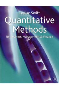 Quantitative Methods for Business, Management and Finance