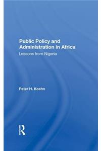 Public Policy and Administration in Africa