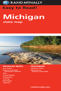 Rand McNally Easy to Read! Michigan State Map