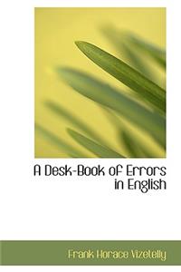 A Desk-Book of Errors in English
