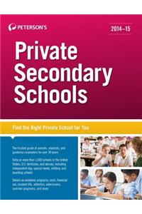 Private Secondary Schools 2014-15: Find the Right Private School for You