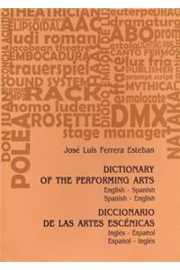 Dictionary of the Performing Arts/Diccionario de Las Artes Escenicas
