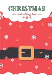 Christmas Card Address Book