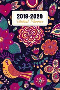 2019-2020 Student Planner: Daily, Weekly, and Monthly Calendar Planner and Organizer for Students for the Academic Year 2019-2020 (6x9) V8