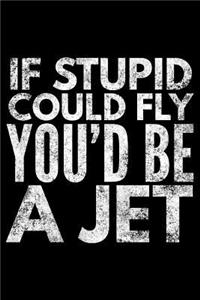 If stupid could fly You'd be a jet