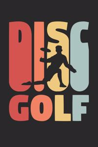 Retro Disc Golf Training Journal - Gift for Disc Golf Player - Disc Golf Notebook - Disc Golf Diary