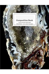 Composition Book Druse Inclusion Petrification Wide Ruled