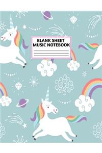 Blank Sheet Music Notebook