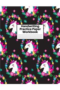Handwriting Practice Paper Workbook
