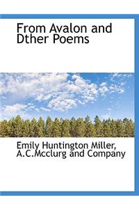 From Avalon and Dther Poems
