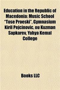 Education in the Republic of Macedonia