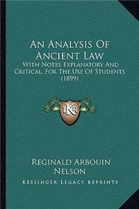 An Analysis Of Ancient Law