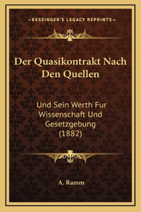 Der Quasikontrakt Nach Den Quellen