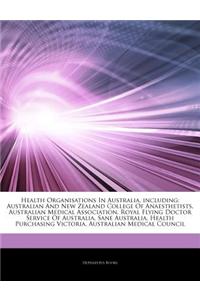 Articles on Health Organisations in Australia, Including