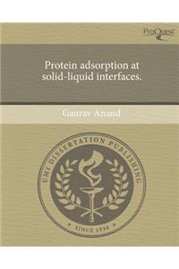 Protein Adsorption at Solid-Liquid Interfaces