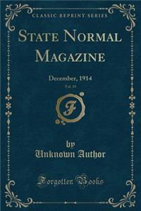 State Normal Magazine, Vol. 19