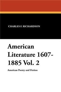 American Literature 1607-1885 Vol. 2