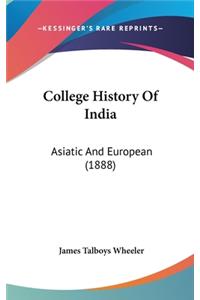 College History Of India
