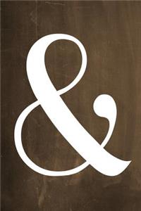 Chalkboard Journal - Ampersand (Brown)