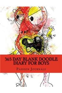 365 Day Blank Doodle Diary For Boys