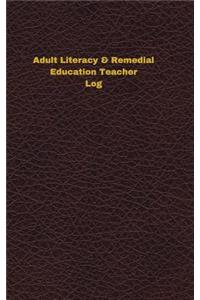 Adult Literacy & Remedial Education Teacher Log