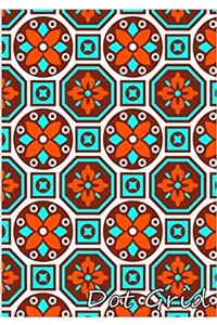 Dot Grid: Notebook Flower Art Pattern; Dot Grid Pages