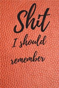 Shit I should remember