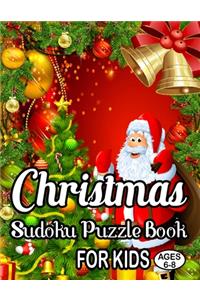 Christmas Sudoku Puzzle Book For Kids Ages 6-8