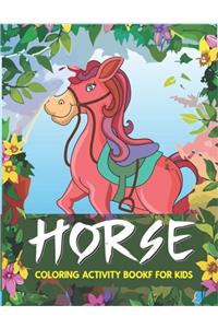 Horse Coloring Activity Book for Kids