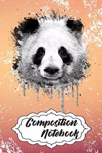 Composition Notebook: 110 Blank Lined Papers - 6x9 Personalized Customized Panda Composition Notebook Journal Gift For Panda Lovers