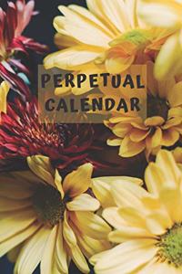 Perpetual Calendar Yellow Flowers