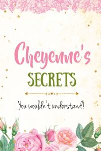 Cheyenne's Secrets personalized name notebook for girls and women