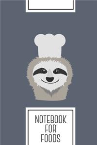 Notebook for Foods