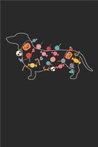 Dachshund Notebook - Halloween Dachshund Journal - Dachshund Gift for Dog Lovers - Dachshund Diary