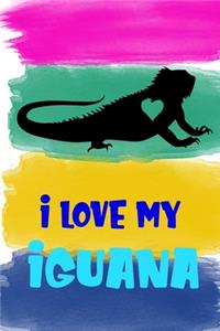 I Love My Iguana Notebook Journal