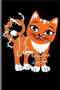 Cat Christmas Lights: For Cats Animal Lovers Cute Animal Composition Book Smiley Sayings Funny Vet Tech Veterinarian Animal Rescue Sarcastic For Kids Veterinarian Play Ki