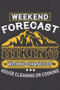 Weekend Forecast Hiking with No Change of House Cleaning or Cooking