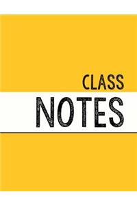 Yellow Class Notebook