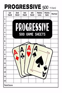Progressive 500 Game Sheets