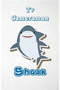 Tv Cameraman Shark A5 Lined Notebook 110 Pages