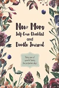New Mom Self-Care Checklist and Doodle Journal