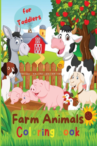 Farm Animals Coloring book for Toddlers