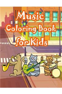 Music Coloring Book for Kids