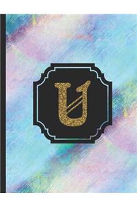 Letter U Monogram Notebook
