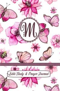Monogram Bible Study & Prayer Journal - Letter M