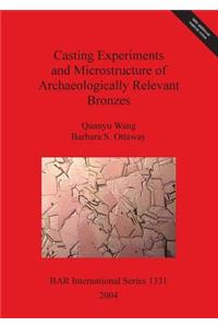 Casting Experiments and Microstructure of Archaeologically Relevant Bronzes