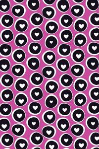 Bullet Journal Notebook Hearts in Circles Pattern 5