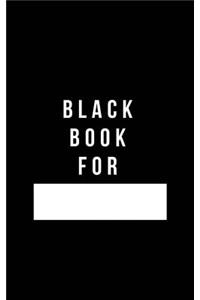 Black Book For