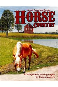 Adult Coloring Books Horse Country